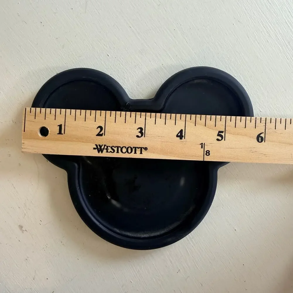 Vintage Disney Mickey Mouse Clover Candle with Tray 3x3 Pillar Candle Gift Set